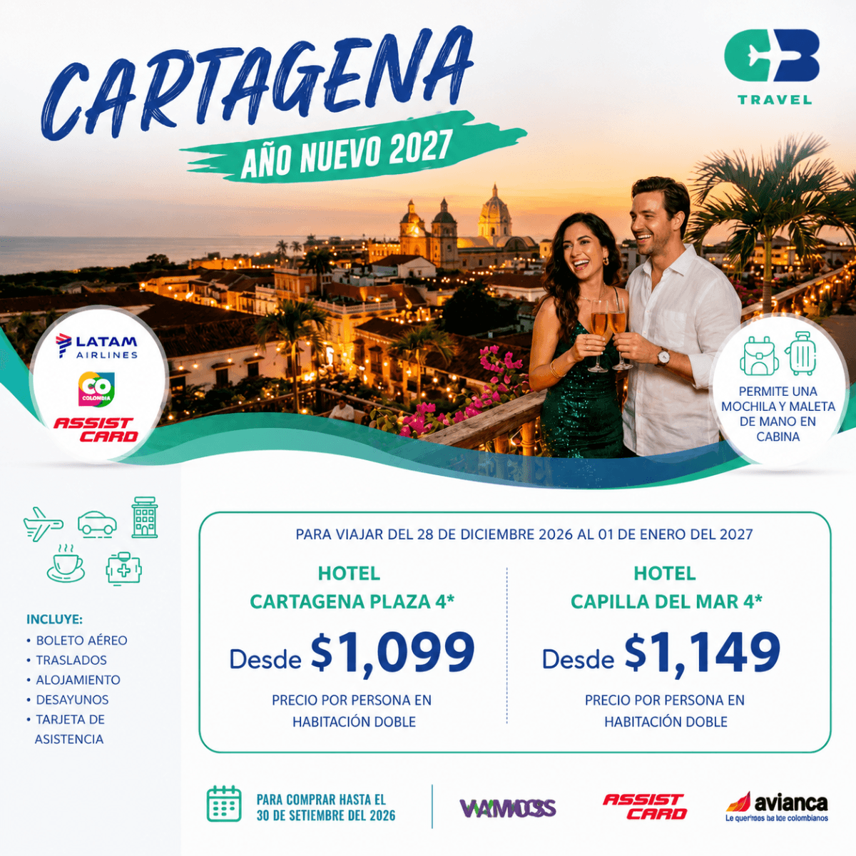Cartagena – Año Nuevo 2027