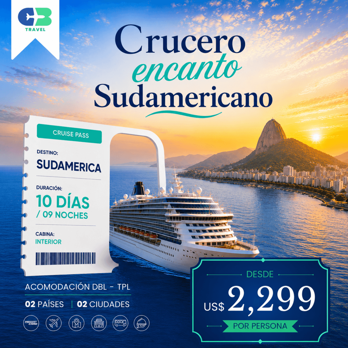Crucero Encanto Sudamericano