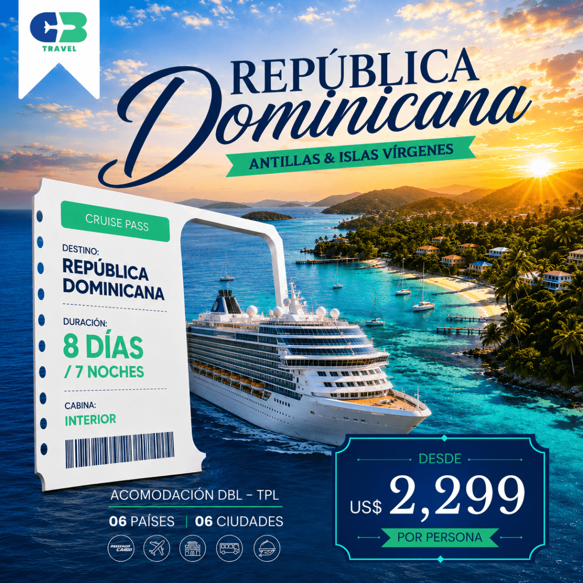 Crucero República Dominicana (Antillas e Islas Vírgenes)